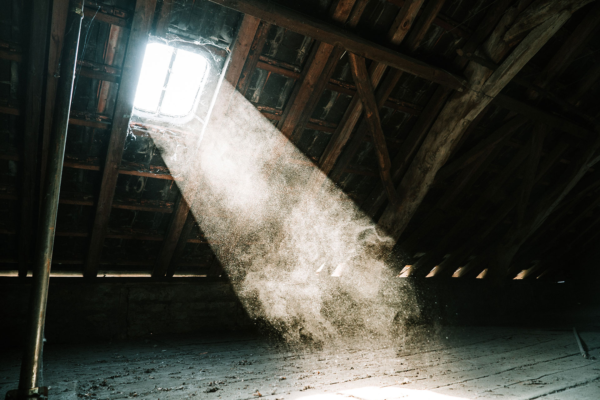 old insulation in attic / crawlspace can cause allergens in your home