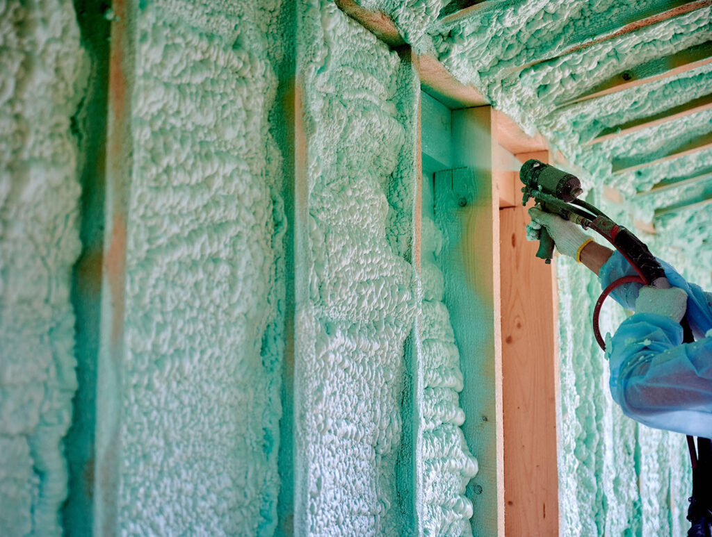 spray foam insulation provides higher r-value