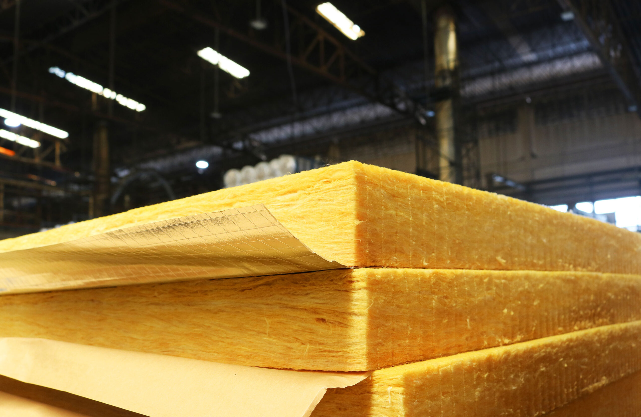 commercial warehouse fiberglass insulation